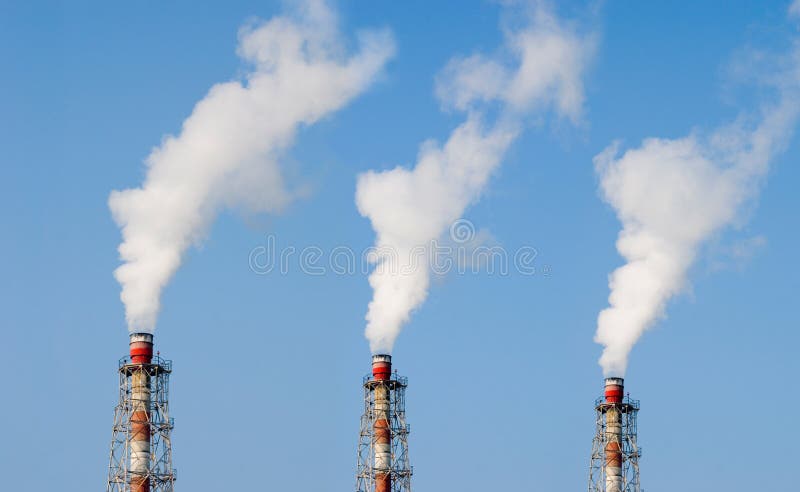 Industry chimney royalty free stock photography