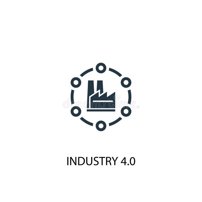 Industry 4.0 icon. Simple element