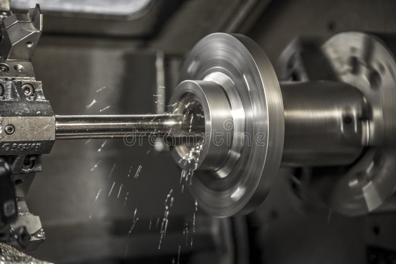 Industry lathe machine work production. Closeup machine tool stock images, royalty-free photos and pictures