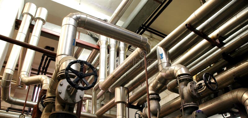 Industry pipes and industry systems stock photos