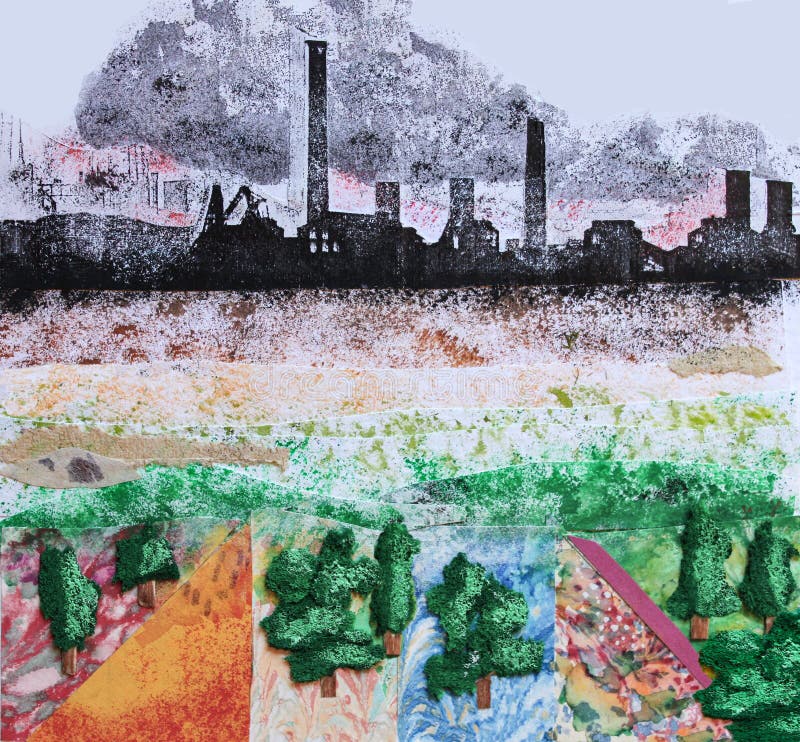Sintético 92+ Foto Collage De La Contaminacion Del Aire Mirada Tensa