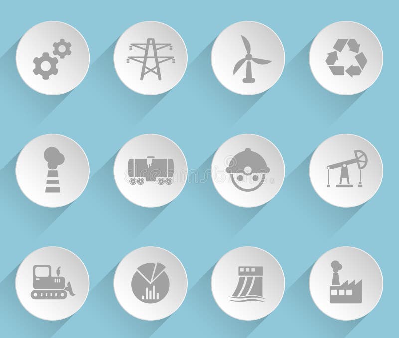 Industry web icons vector illustration