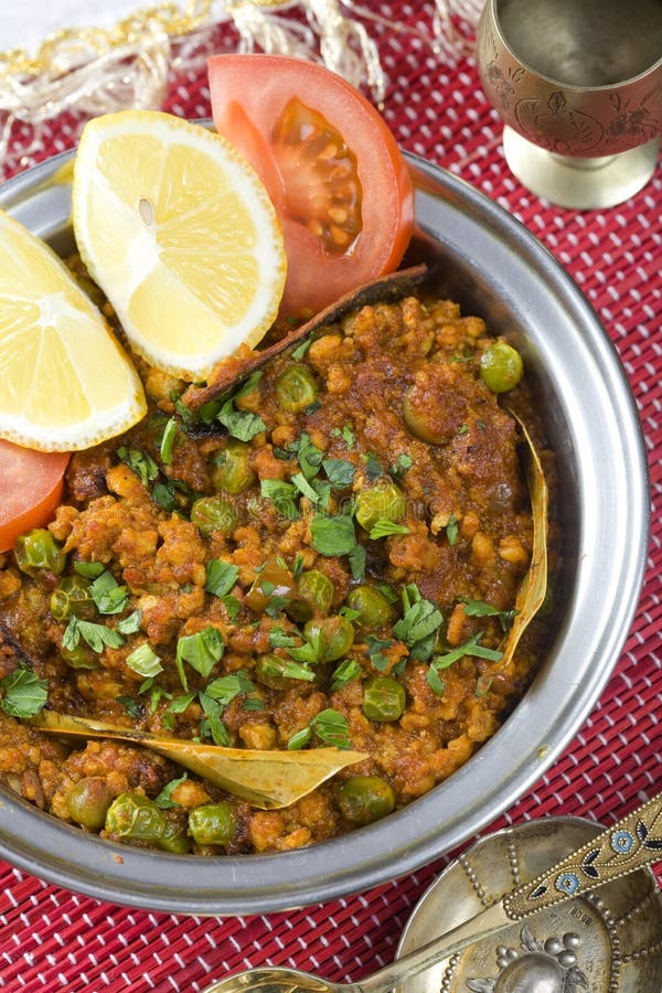 Indyjski karmowy indyjski keema obraz royalty free