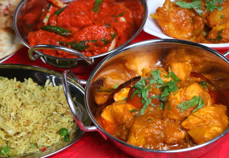 Indyjskiego jedzenia posiłku curry