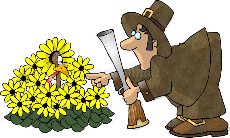 indyka pielgrzymiego kucać schowane ilustracji indyka pielgrzymiego kucać schowane ilustracji