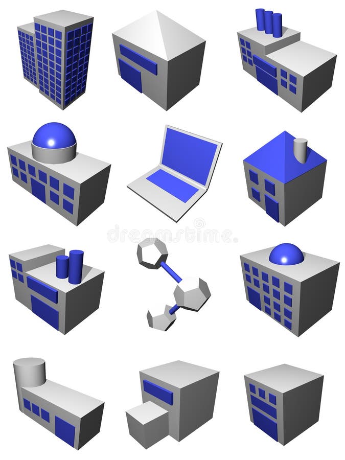 Indústria da logística da cadeia de aprovisionamento ajustada no azul cinzento ilustração royalty free Indústria da logística da cadeia de aprovisionamento ajustada no azul cinzento ilustração royalty free