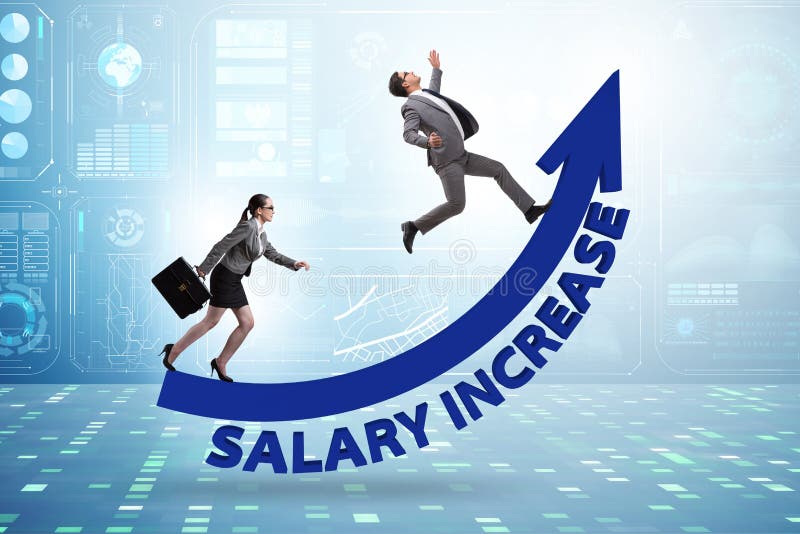 Inequal pay concept between man and woman royalty free stock image Inequal pay concept between man and woman royalty free stock image