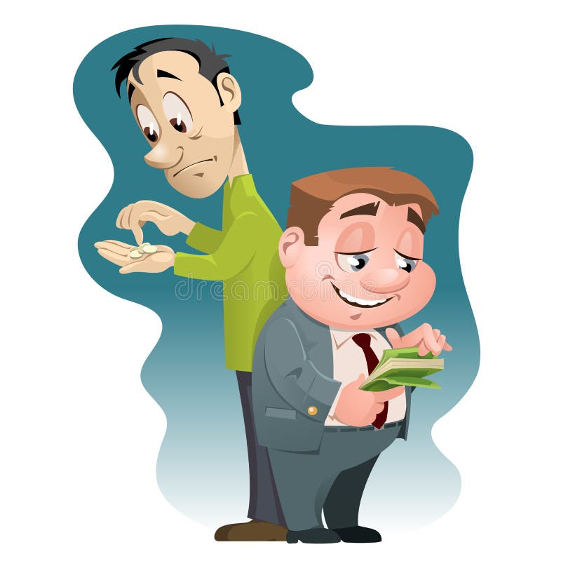 Rich Man Poor Man Stock Illustration Illustration Of Poverty