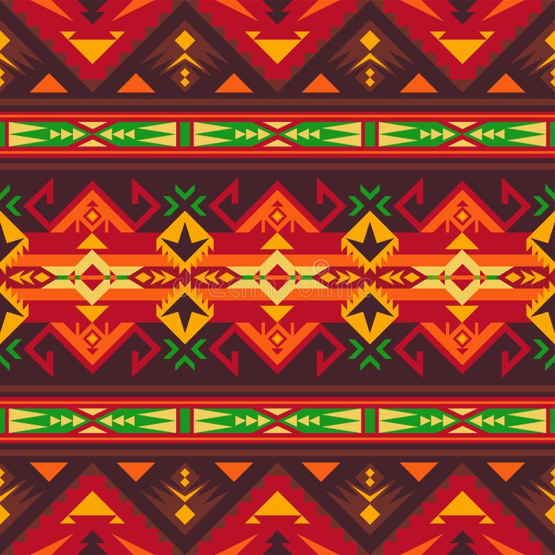 Inf?dd sydv?stamerikan, indiskt som ?r aztec, s?ml?s modell f?r Navajo planl?gg geometriskt stock illustrationer Inf?dd sydv?stamerikan, indiskt som ?r aztec, s?ml?s modell f?r Navajo planl?gg geometriskt stock illustrationer