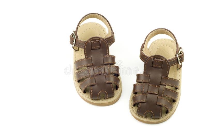 Infant Brown Leather Shoes for Boys