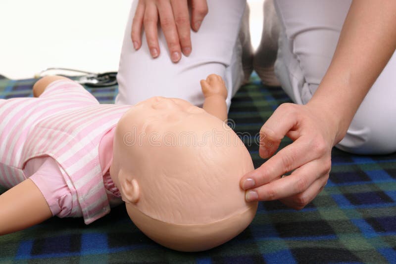 Infant pulse checking demonstration