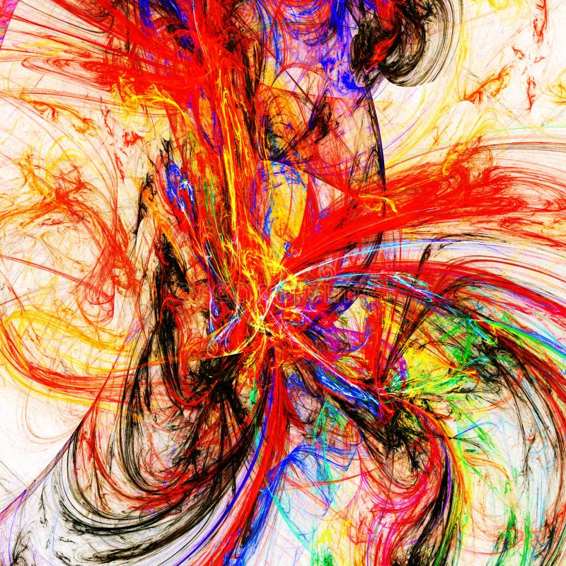 Inferno fantástico e colorido ilustração do vetor