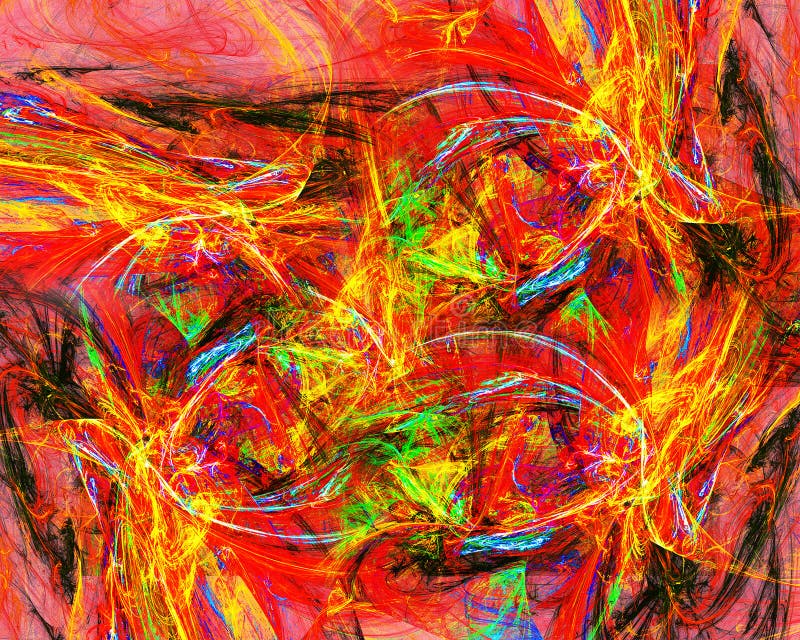 Inferno renderizado ilustração stock