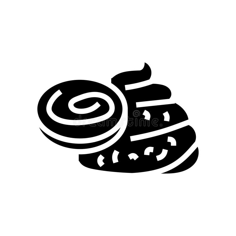 Infested stool sample glyph icon vector illustration royalty free illustration