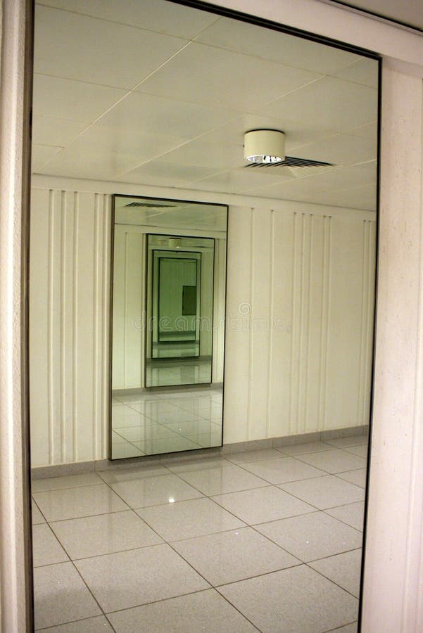 Infinite hallway stock photo. Image of fluorescent, blue 2275830