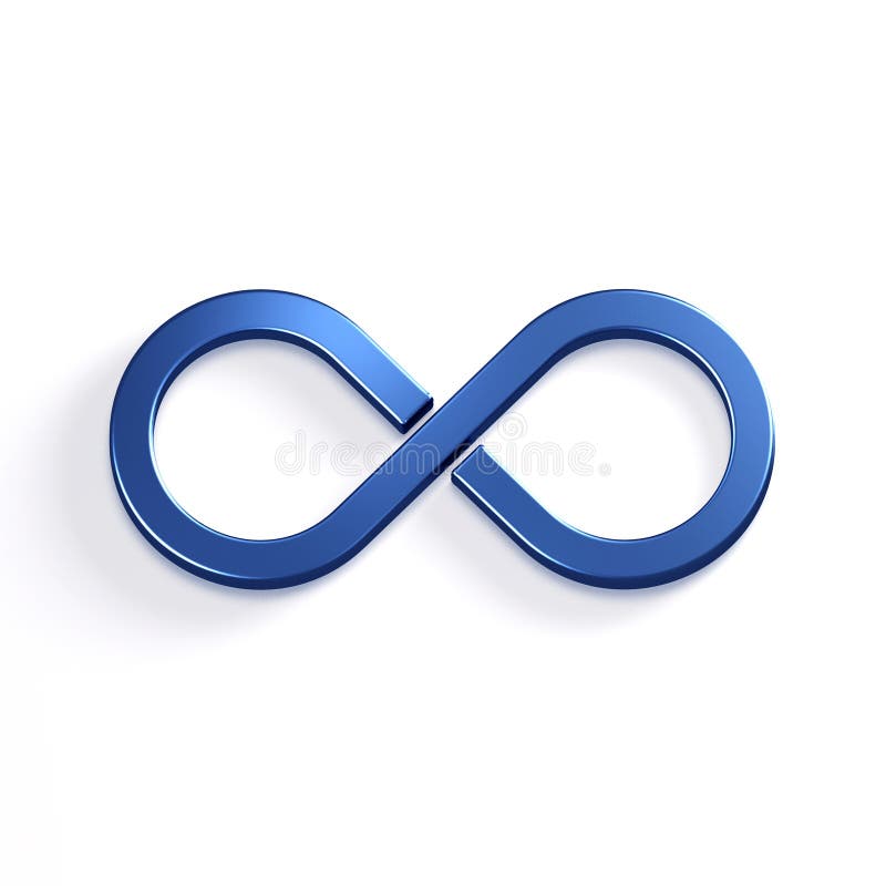 Infinite Loop Symbol. 3D Render Illustration