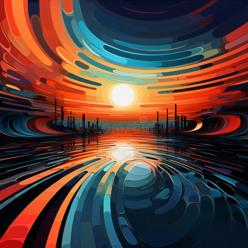 Infinite Mirrors Abstract Art Stock Photo Image of surfaces(02)
