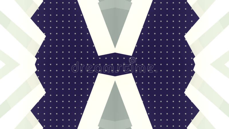 Infinitely moving symmetrical pattern 3d rendering seamless loop animation HD vector illustration