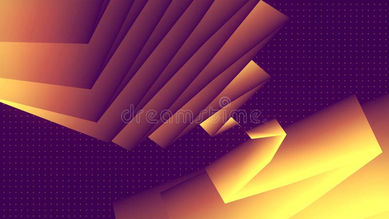 Infinitely moving zig-zag libyrinth. Modern 3d rendering loop animation 4K UHD stock illustration