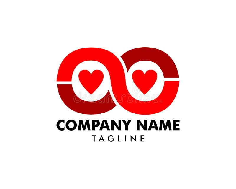 Infinity Love Logo Design Template vector illustration