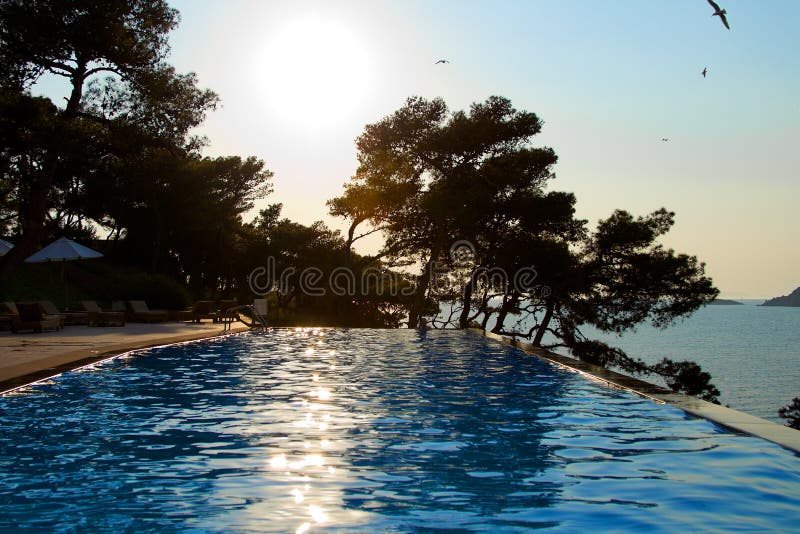 Infinity pool - evening