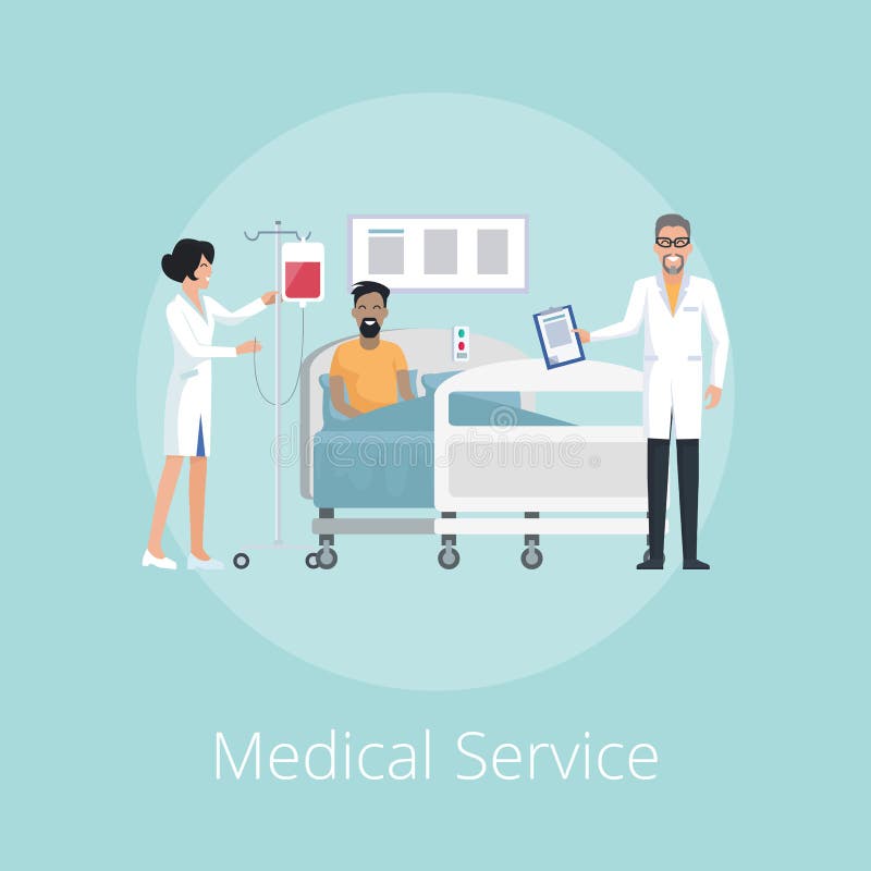 Infirmière et Doc. Vector Illustration de service médical illustration stock Infirmière et Doc. Vector Illustration de service médical illustration stock