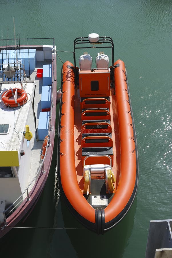 Inflatable Boat for Sea Trips. Brighton Stock Image Image of