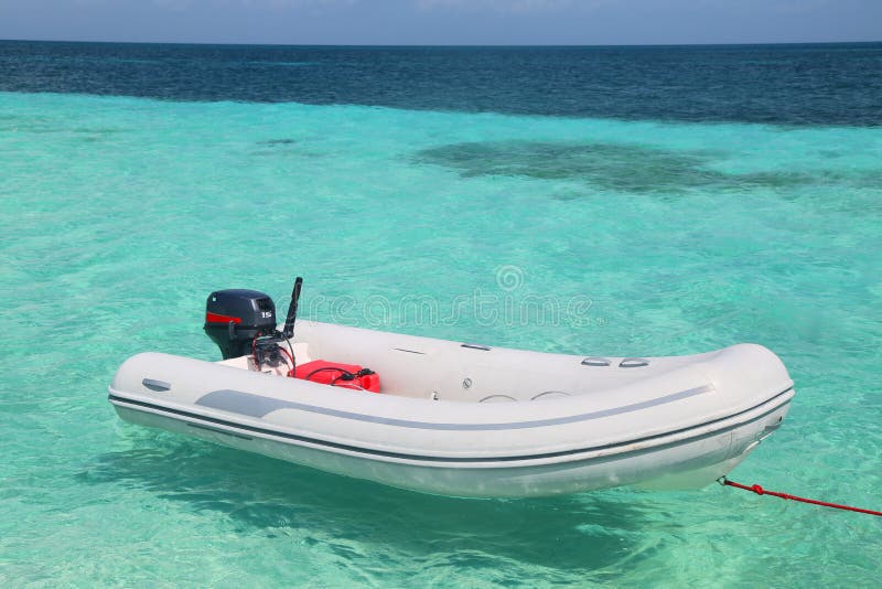 Inflatable dinghy stock photo. Image of empty, excursion 