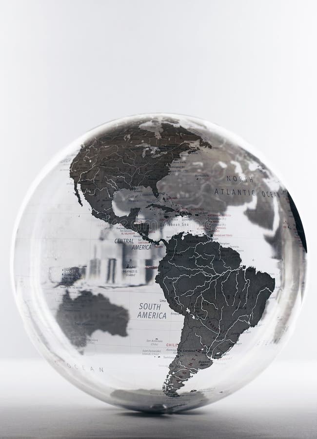 Inflatable Globe showing North and South America