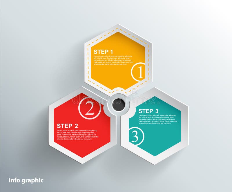 Info graphic objects with place for your text. royalty free illustration