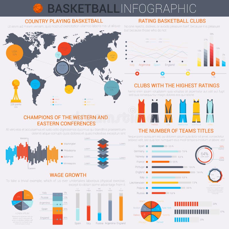 Estatísticas De Jogos De Basquetebol Classificação Vetorial Infográfico.  Mesas De Basquetebol E Resultados De Partidas Esportivas. Ilustração Stock  - Ilustração de vencedor, jogo: 218606802