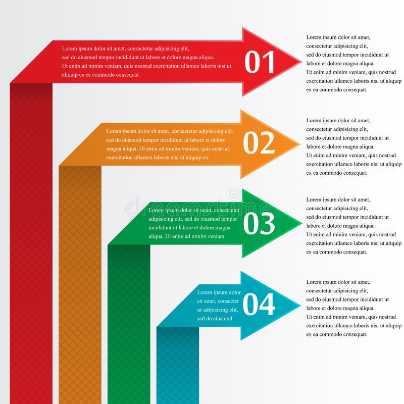 Infographic with arrows