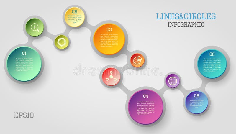 Infographic cirkel stock illustratie Infographic cirkel stock illustratie