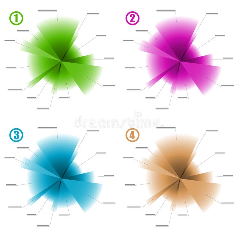 Infographic color diagram templates