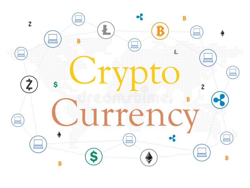 Infographic Cryptocurrency och blockchain ocks? vektor f?r coreldrawillustration royaltyfri illustrationer Infographic Cryptocurrency och blockchain ocks? vektor f?r coreldrawillustration royaltyfri illustrationer