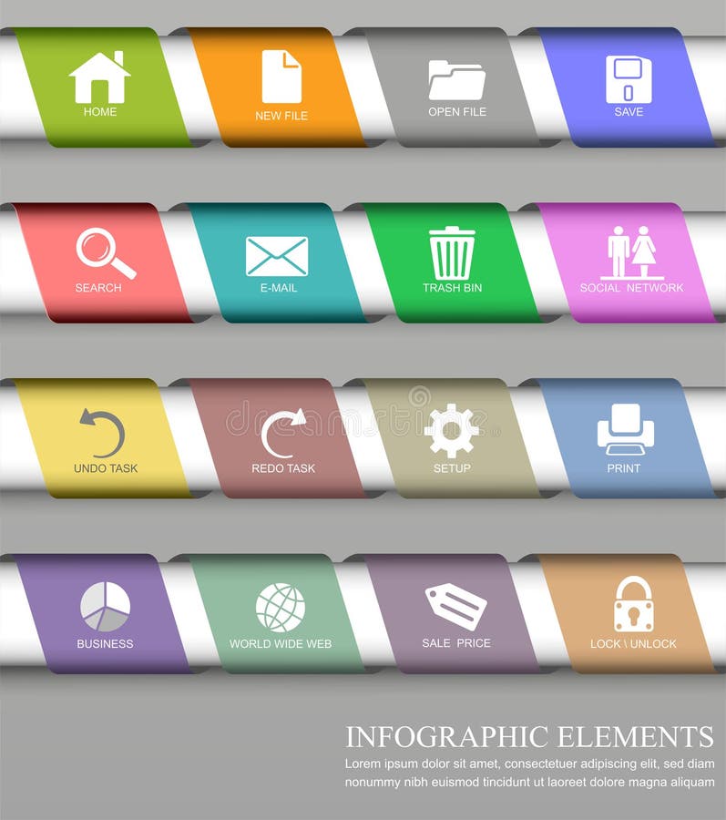 Infographic design element