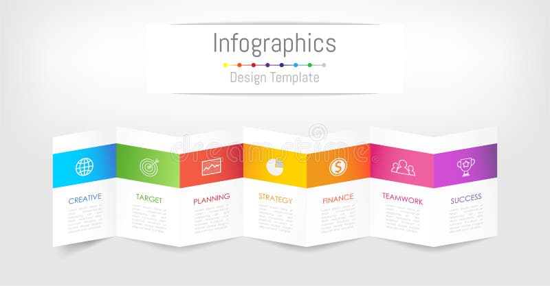 Infographic design elements for your business data with 7 options. royalty free illustration Infographic design elements for your business data with 7 options. royalty free illustration