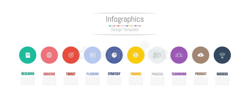 Infographic Design Elements for Your Business Data with 10 Options