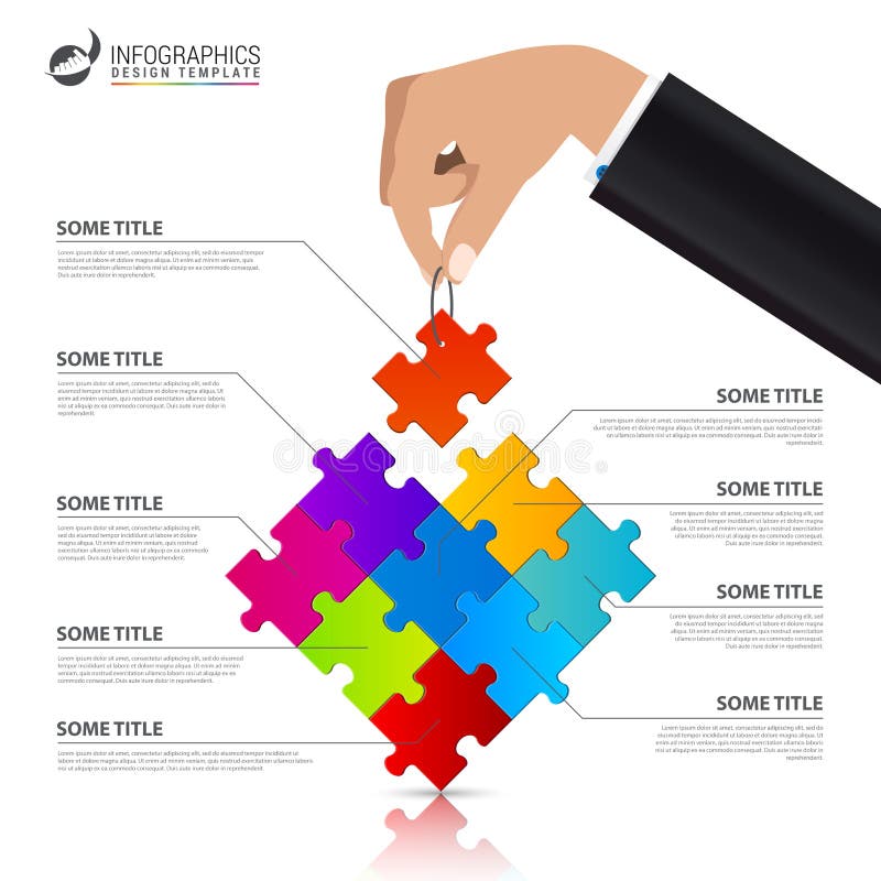 Infographic design template. Creative concept with 9 steps vector illustration Infographic design template. Creative concept with 9 steps vector illustration