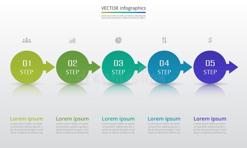 Infographic designbest?ndsdelar f?r din aff?r vektor illustrationer Infographic designbest?ndsdelar f?r din aff?r vektor illustrationer