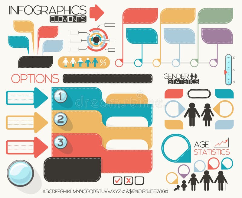 Infographic-Elementsatz lizenzfreie abbildung Infographic-Elementsatz lizenzfreie abbildung