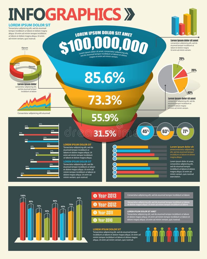 Infographic-Gestaltungselemente vektor abbildung Infographic-Gestaltungselemente vektor abbildung