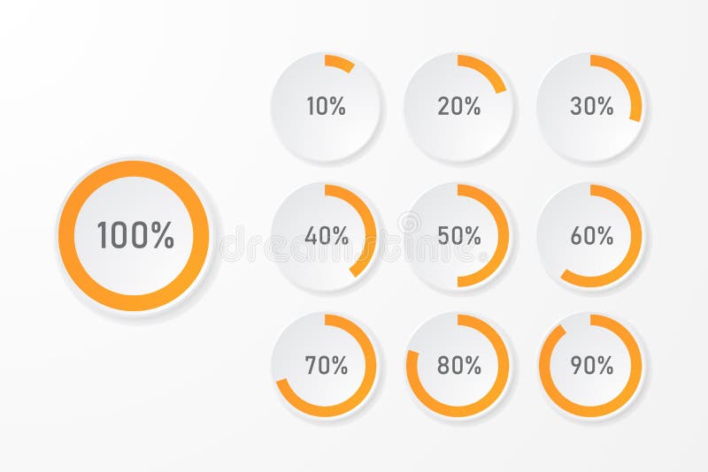 Infographic pie chart templates royalty free illustration