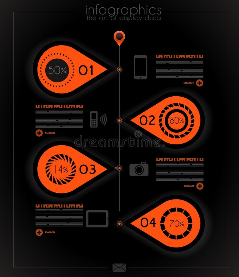 Infographic projekt dla produktu rankingu ilustracji