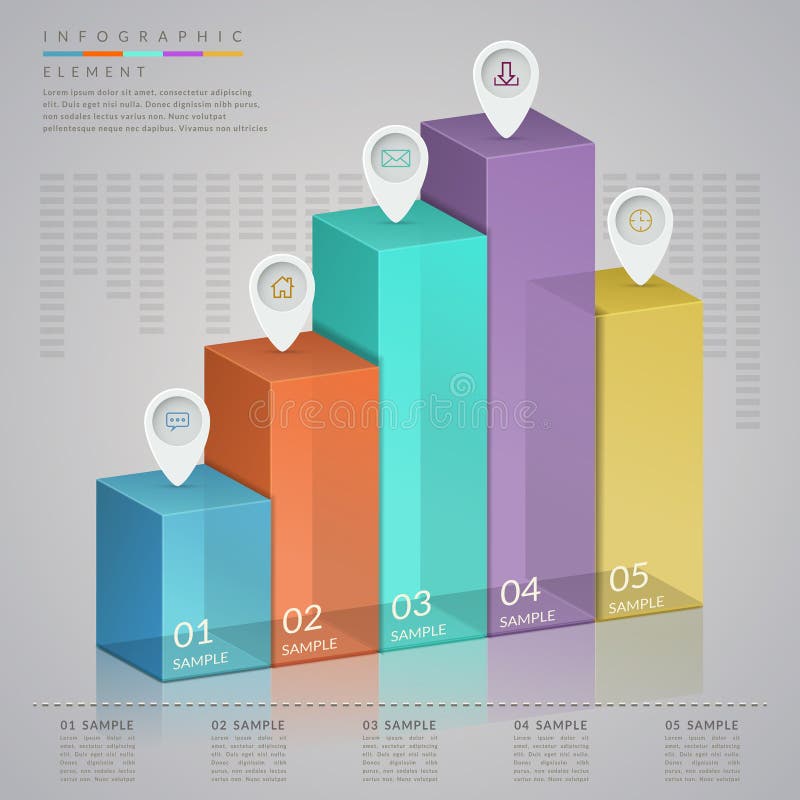 Infographic Schablone der Einfachheit stock abbildung Infographic Schablone der Einfachheit stock abbildung