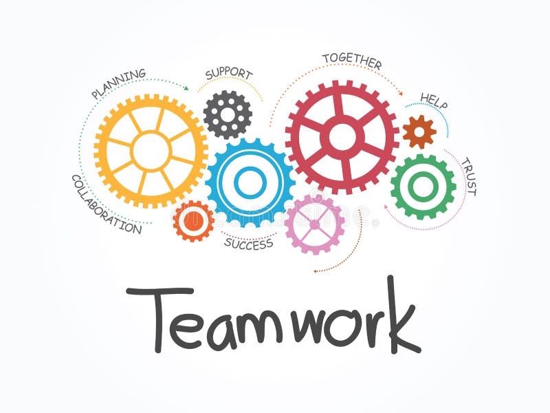 Infographic Template with Gear and Wording Stock Vector Illustration