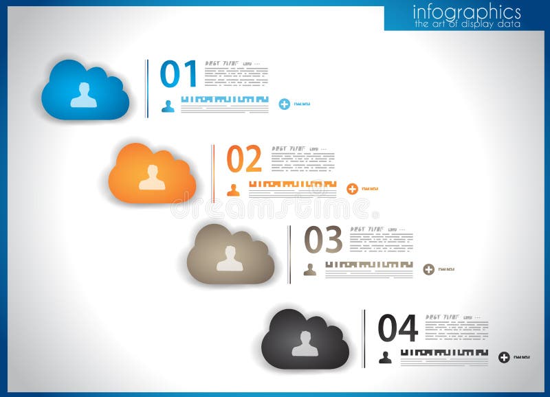 Infographic template for statistic data visualization. Modern composition to use like infoc stock illustration
