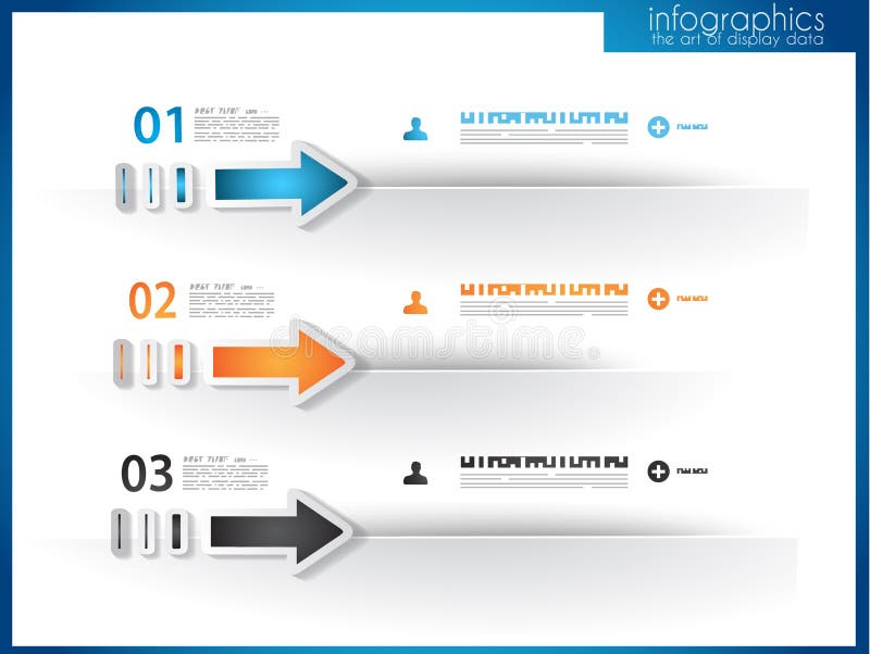 Infographic template for statistic data visualization. stock illustration