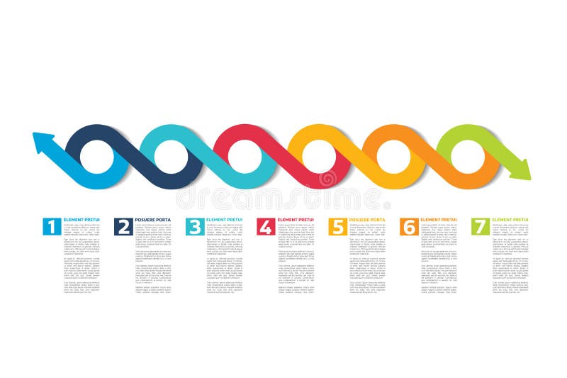 Infographic timelinerapport, mall, diagram, intrig royaltyfri illustrationer Infographic timelinerapport, mall, diagram, intrig royaltyfri illustrationer
