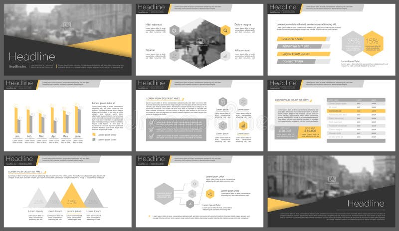 Infographicelementen voor presentatiemalplaatjes